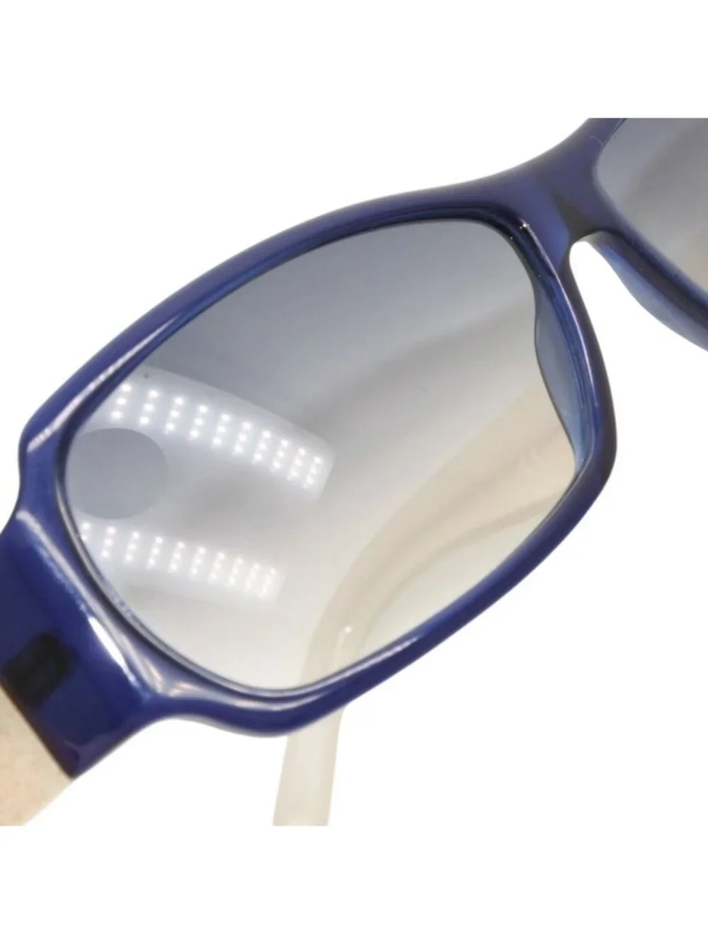 Gucci Sunglasses Eyewear S Eonit GG Logo Glitter Acetate Blue White